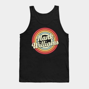 Hank Proud Name Retro Rainbow Tribute Tank Top